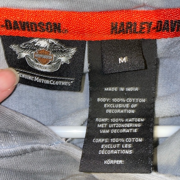Harley-Davidson Motorcycles Mens Hoodie Size Medium - Picture 8 of 9